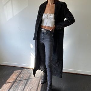 Vintage Suede Trench Coat